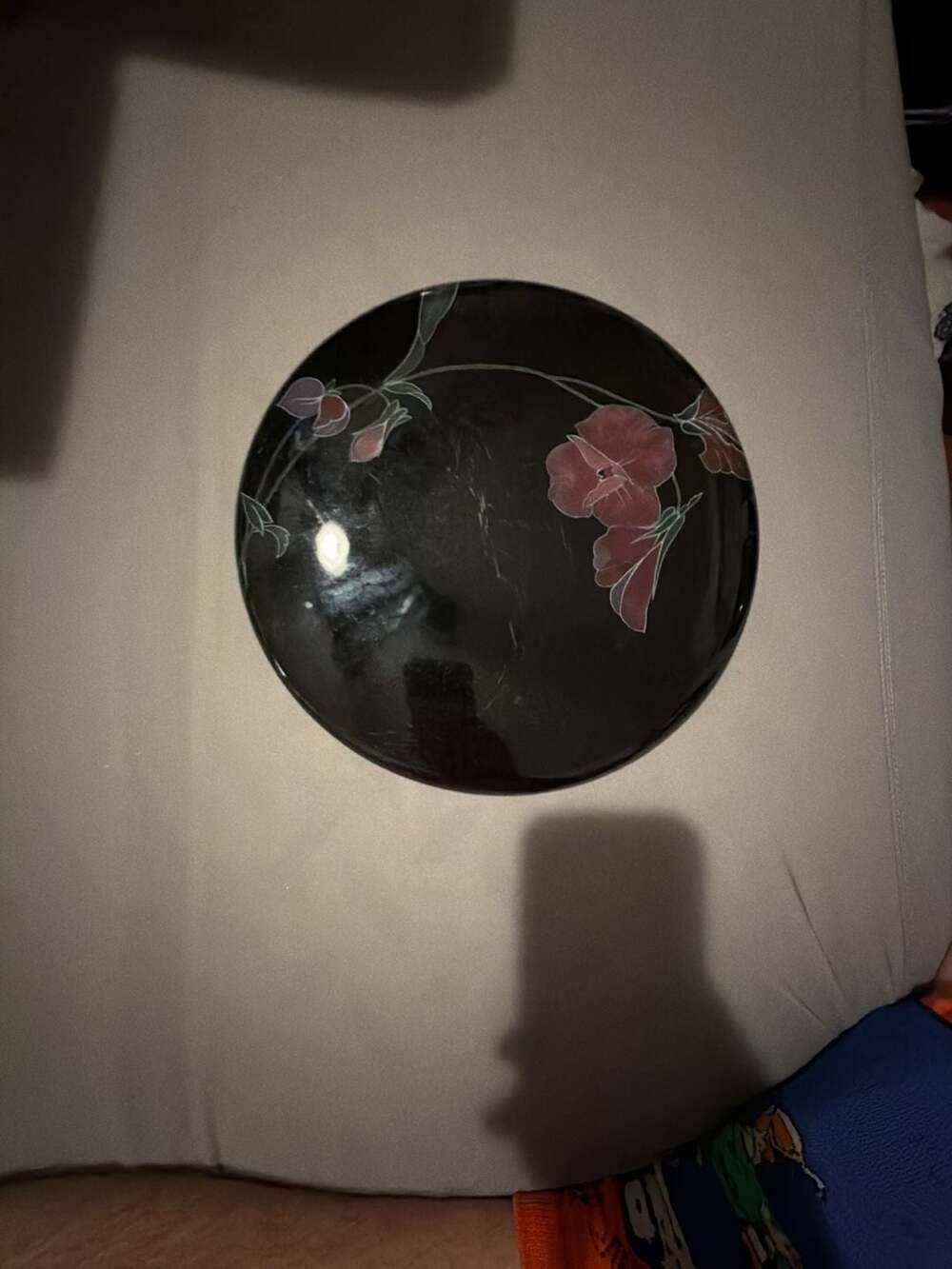 Mikasa Tango FX004 Cake Plate Black Floral
